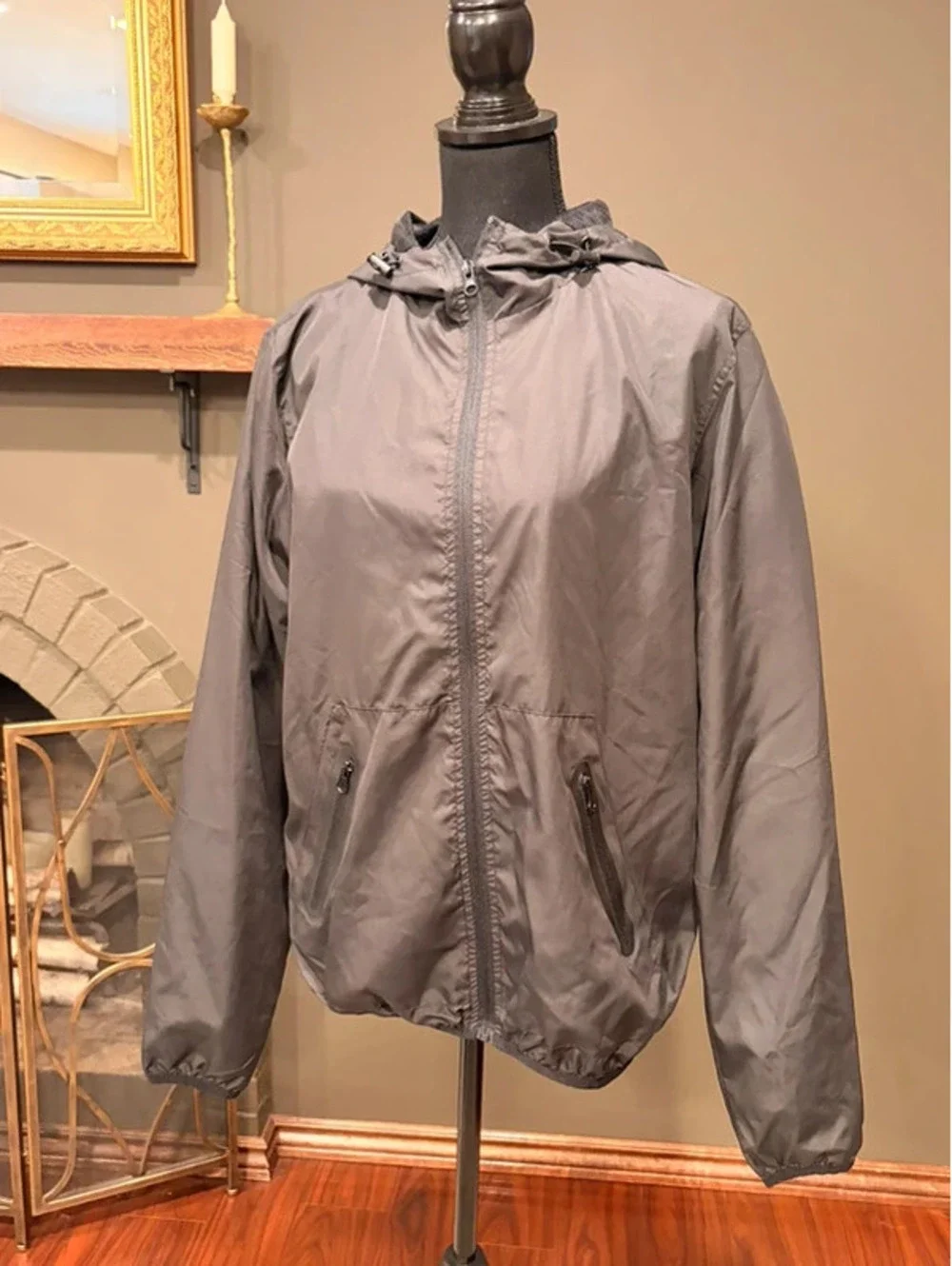 Cedar Wood State Hooded Windbreaker